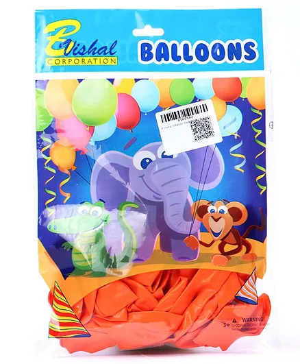 B Vishal Balloon Orange - Pack of 25