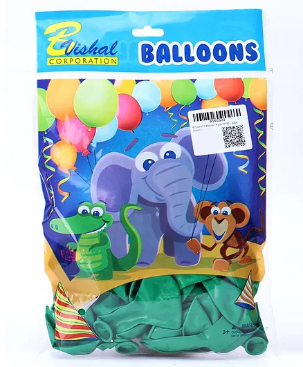 B Vishal Balloon Dark Green - Pack of 35