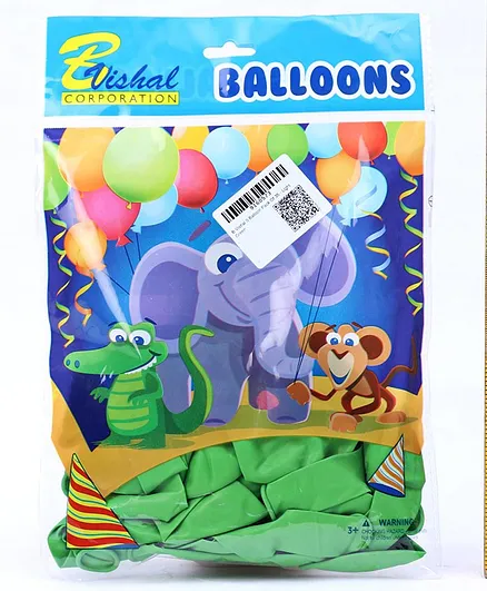B Vishal Balloon Light Green - Pack of 35