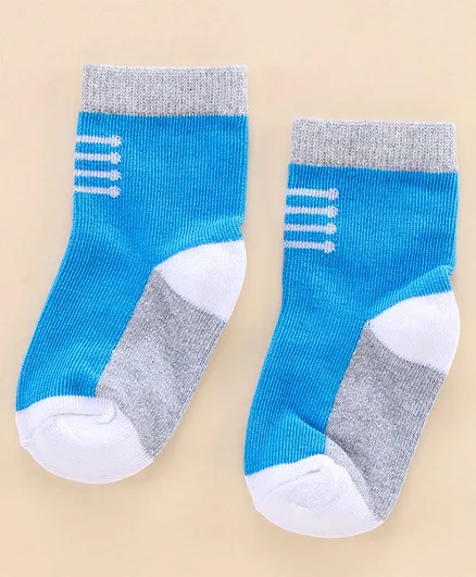 Cucumber Stripes Print Cotton Socks - White