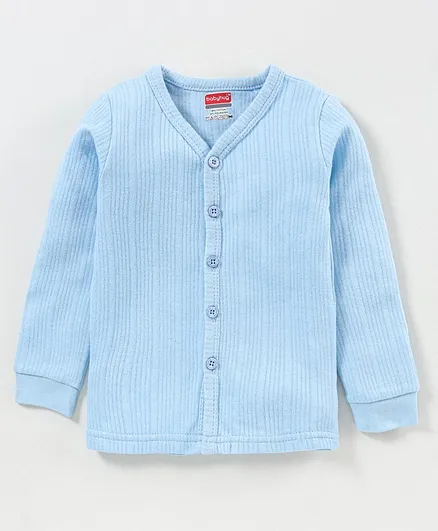 Babyhug Full Sleeves Thermal Vests - Blue