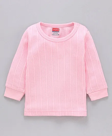 Babyhug Full Sleeves Thermal Vest - Pink