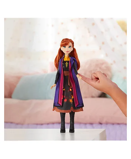 Disney Frozen II Autumn Swirling Adventure Anna Doll Multicolour - Height 28.5 cm