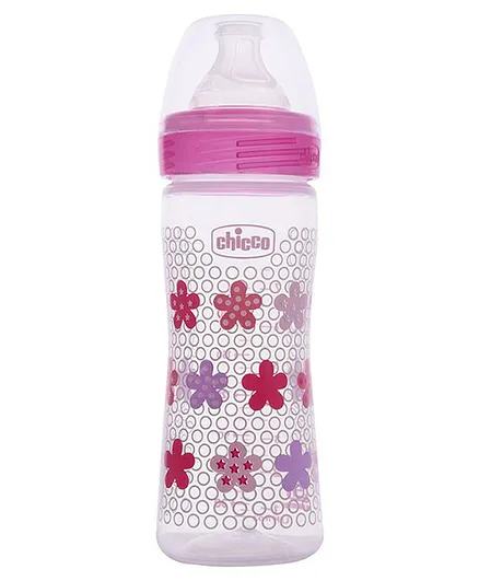 Chicco Well Being Feeding Bottle Pink - 250 ml
