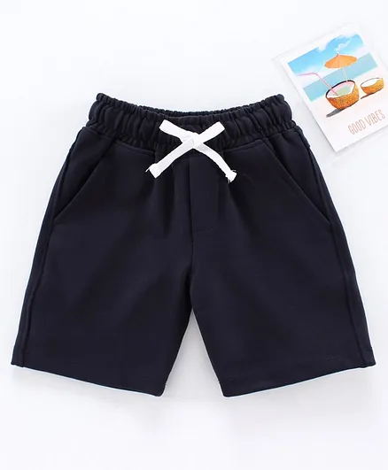 Rikidoos Solid Shorts - Navy Blue