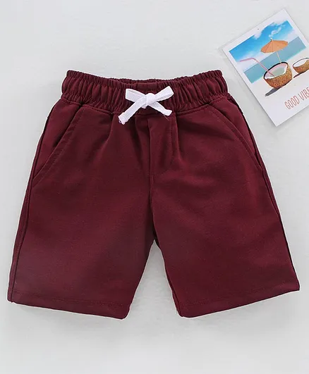 Rikidoos Solid Shorts - Maroon