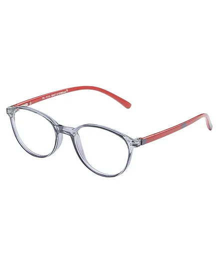 VAST Antiglare Zero Power & Bluecut Spectacle Frames - Grey and Red