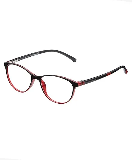 VAST Antiglare Zero Power & Bluecut Spectacle Frames - Black and Red