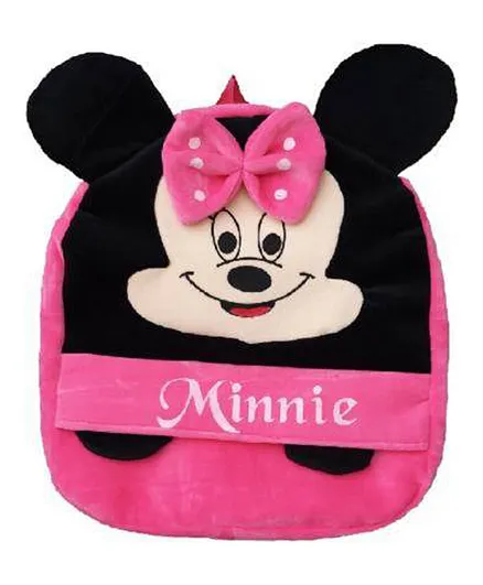 Krently Minnie Mouse Design Soft Toy Bag Pink - 14 Inches
