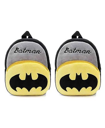 Krently Batman Soft Toy Bag Pack of 2 Black - 14 Inches Each