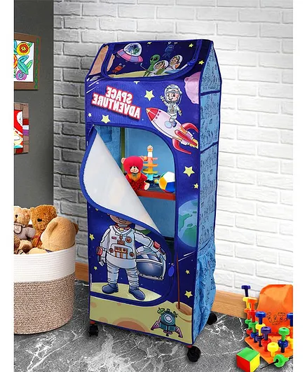 Disney By Kudos Chota Bheem Wonder Cub 4 Shelf Wardrobe - Blue