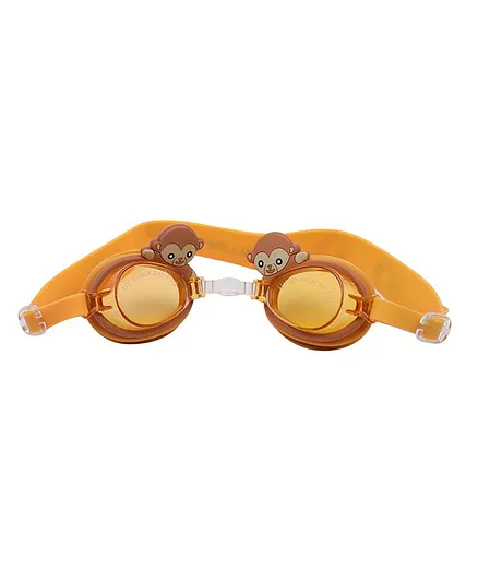 Yellow Bee Anti-Fog Swimming Goggles - Orange