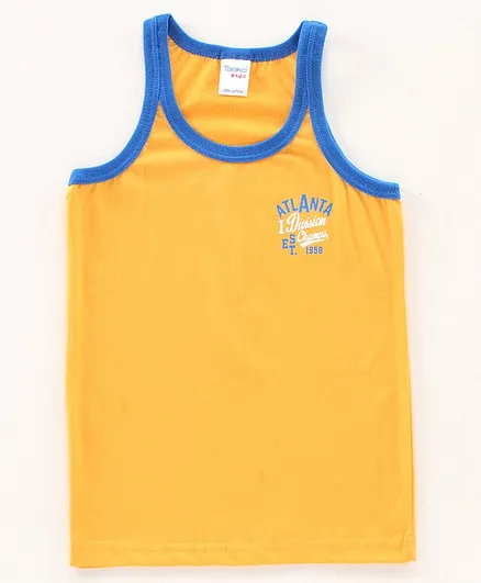 Taeko Sleeveless Vest Atlanta Print - Yellow