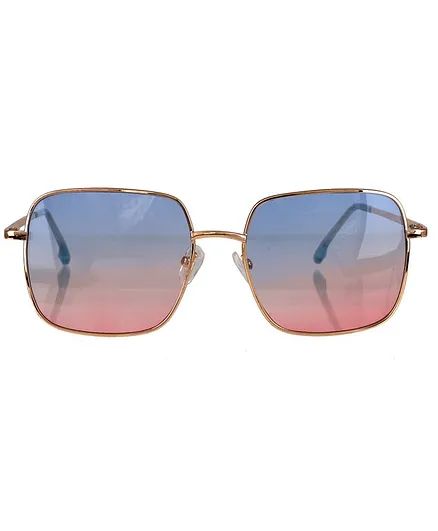 Glucksman Classic Metal Party Sunglasses - Blue Pink