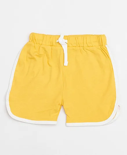 SWANKY ME Solid Color Shorts - Yellow