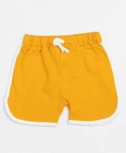 SWANKY ME Solid Color Shorts - Mustard