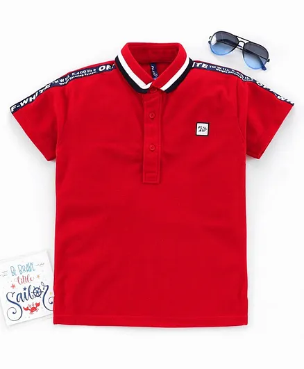 Play by Little Kangaroos Half Sleeves T-Shirt - Red