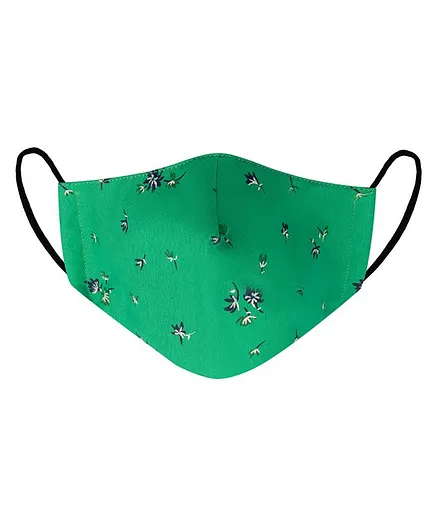 VEA Kids Cotton 5 Layered Filtration Face Mask Medium - Green