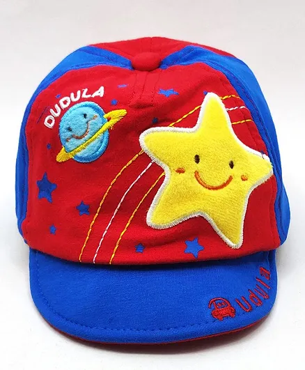 Kid-O-World Star Galaxy Patch Cap - Red