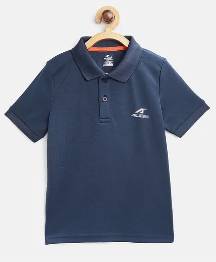 Alcis Solid Half Sleeves Tee - Marine Blue