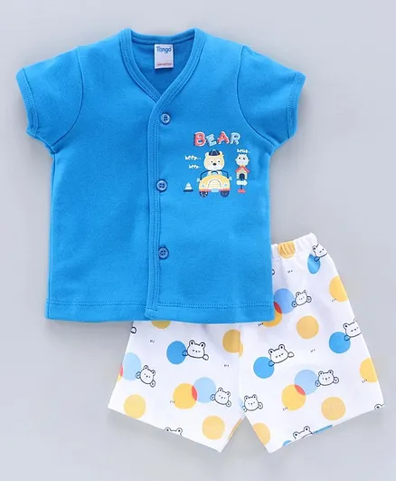 Tango Half Sleeves Shirt and Bottom Wear - Blue