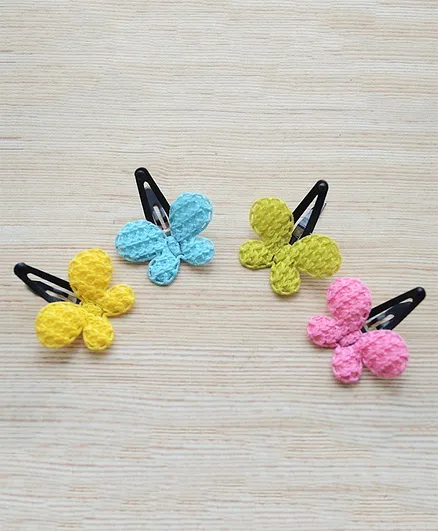 Pretty Ponytails Butterfly Hair Clip Gift Set of 4 - Multicolor