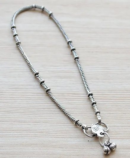 Pretty Ponytails Plated Anklet - Silver