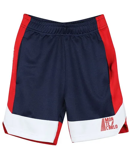 Monte Carlo Printed Bermuda Shorts - Navy Blue