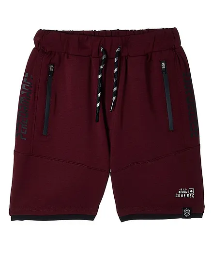 Monte Carlo Printed Bermuda Shorts - Maroon
