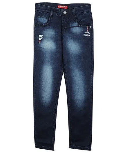 Monte Carlo Solid Washed Jeans - Navy Blue