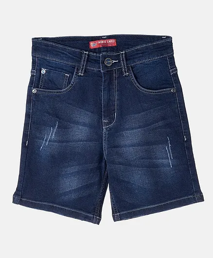 Monte Carlo Washed Shorts - Dark Blue