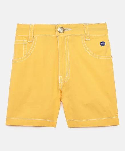 Actuel Solid Shorts - Yellow