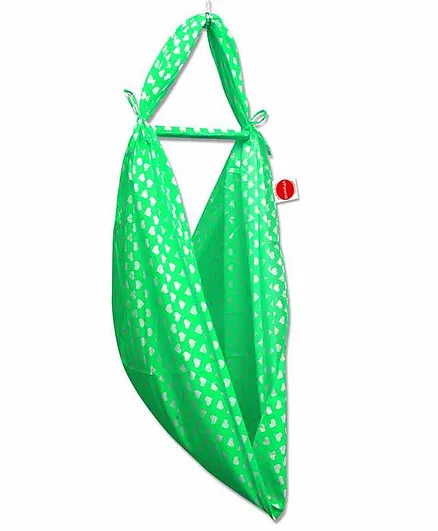 VParents Rosy Baby Cradle Cloth with Seperator - Green