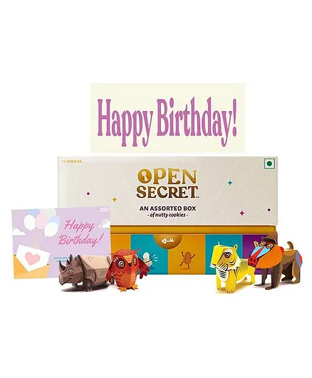 Open Secret Birthday Gift Hamper with DIY Craft Kit - Pack of 15