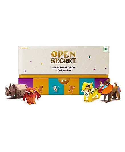 Open Secret Chocolate and Dry Fruit Cookies Gift Box - 12 Pieces