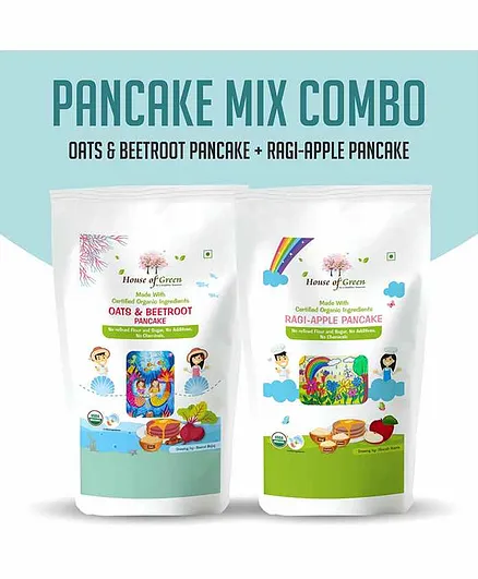 House of Green Ready to Cook Pancake Mix Combo of 2 - 200 gm Each