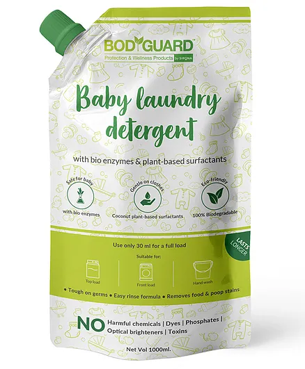 BodyGuard Plant Based Baby Laundry Liquid Detergent - 1 liter