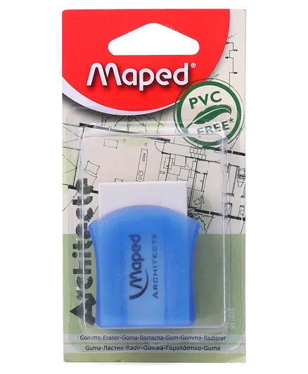 Maped Architecture Blister Eraser - White Blue