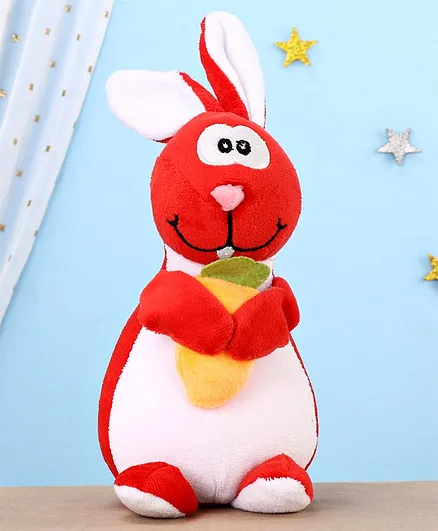 Toytales Rabbit Shaped Soft Toy Red - Height 18 cm
