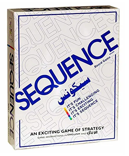 RLS Solutions Sequence Board Game With Playing Card & Chips - Blue