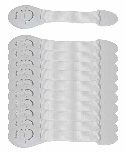 LuvLap Safety Lock Pack of 10 - White