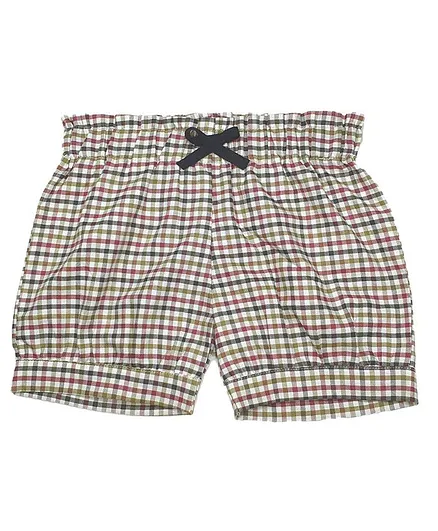 Little Carrot Checkered Shorts - Multi Colour