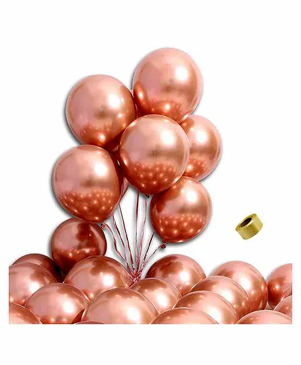 Shopperskart Balloon Set Rose Gold - Pack of 26