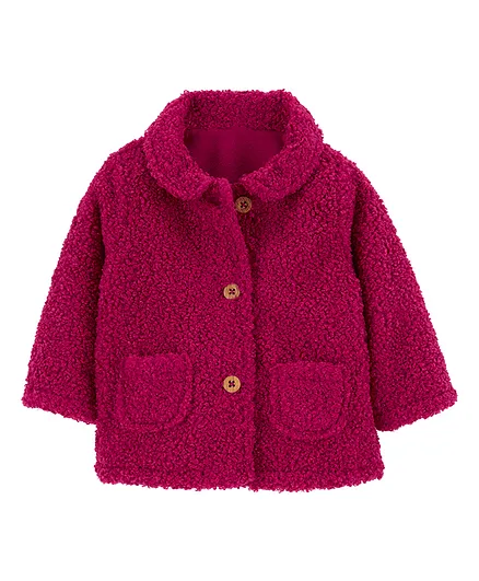 Carter's Sherpa Cardigan - Purple