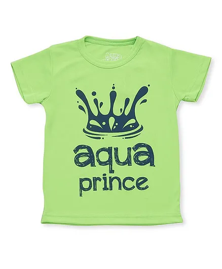 Imagica Half Sleeves Aqua Prince Printed Tee - Light Green