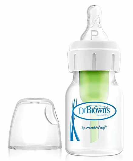 Dr Browns Narrow Options Feeding Bottle Green- 60 ml