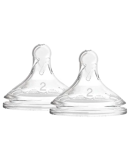 Dr Browns Wide Neck Silicone Teats - Pack of 2