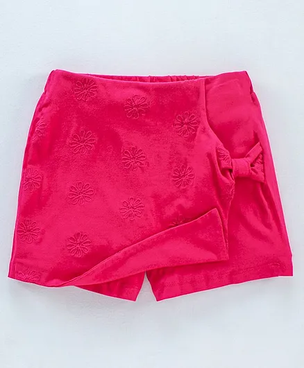 Pine Kids Above Knee Length Skort - Fuchsia