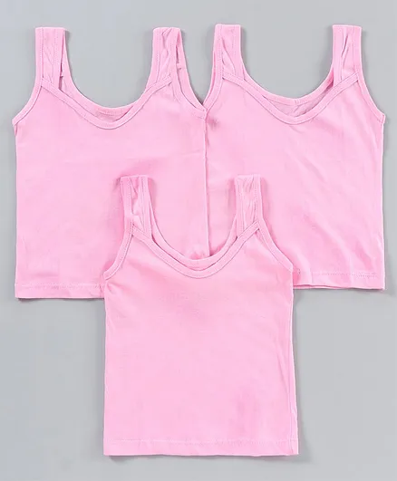 Red Rose Singlet Pack of 3 Slips - Pink
