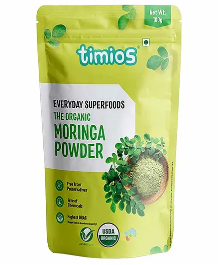 Timos Super Food Moringa Powder - 100 gm